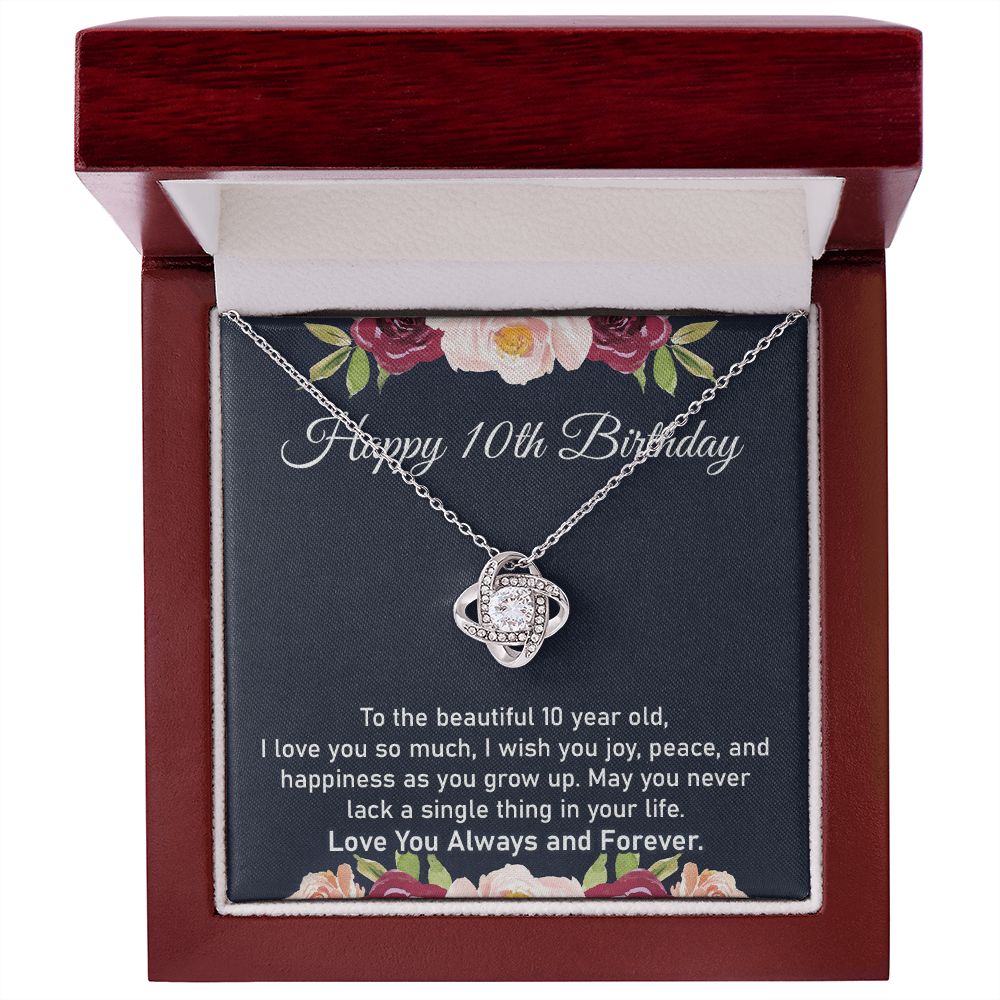10th Birthday Gift Necklace for Little Girl