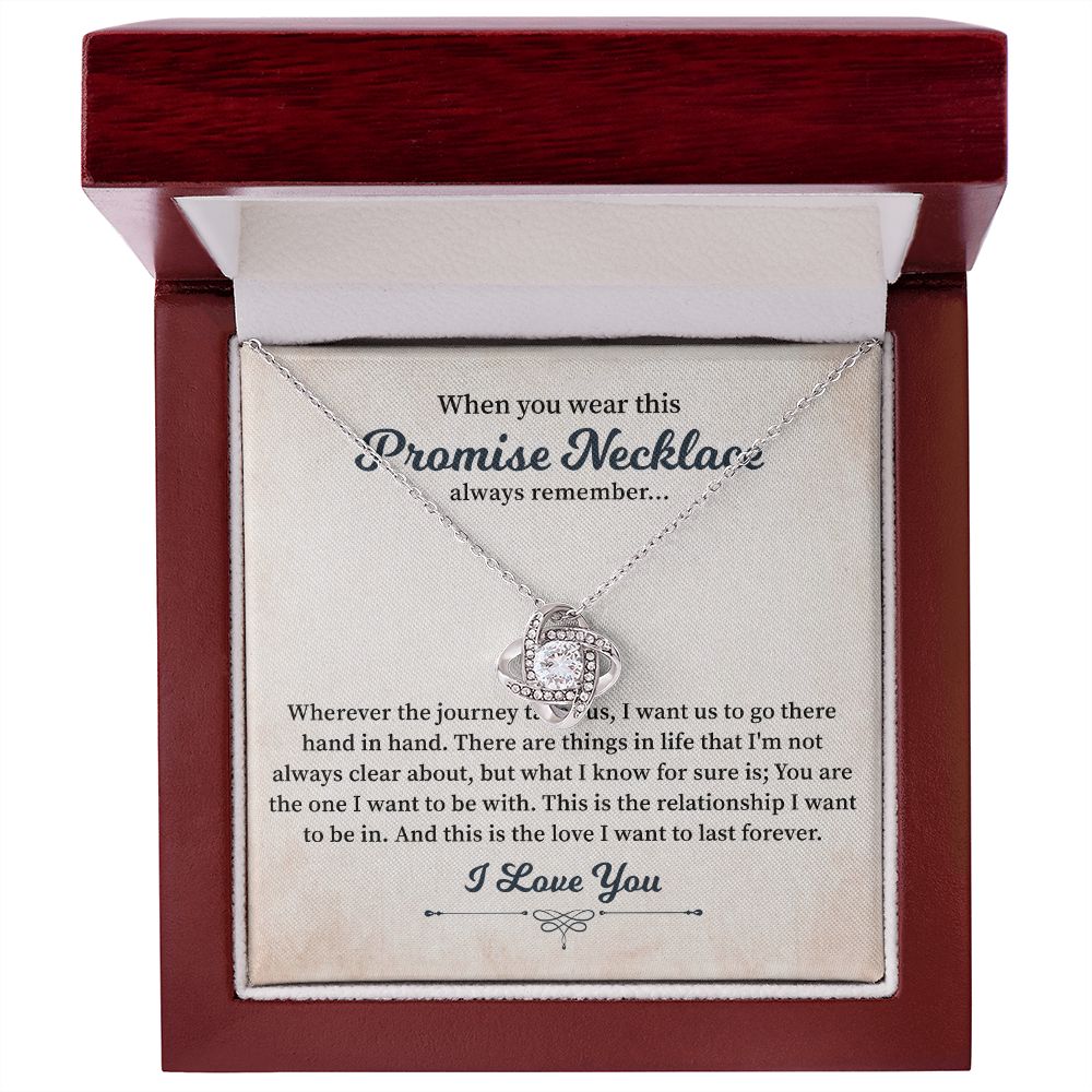 When You Wear This Promise Necklace Always Remember