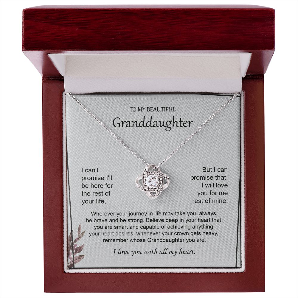 Granddaughter Necklace from Grandma with Message Card