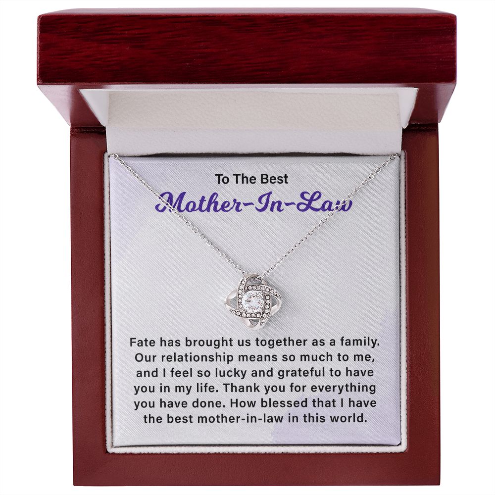 To My Mother-In-Law Fate Has Brought Us Together As A Family
