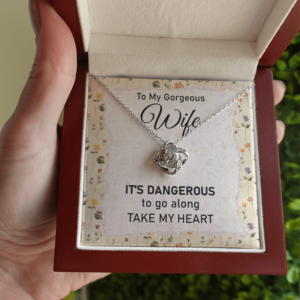 My Heart Wife Necklace with Message Card
