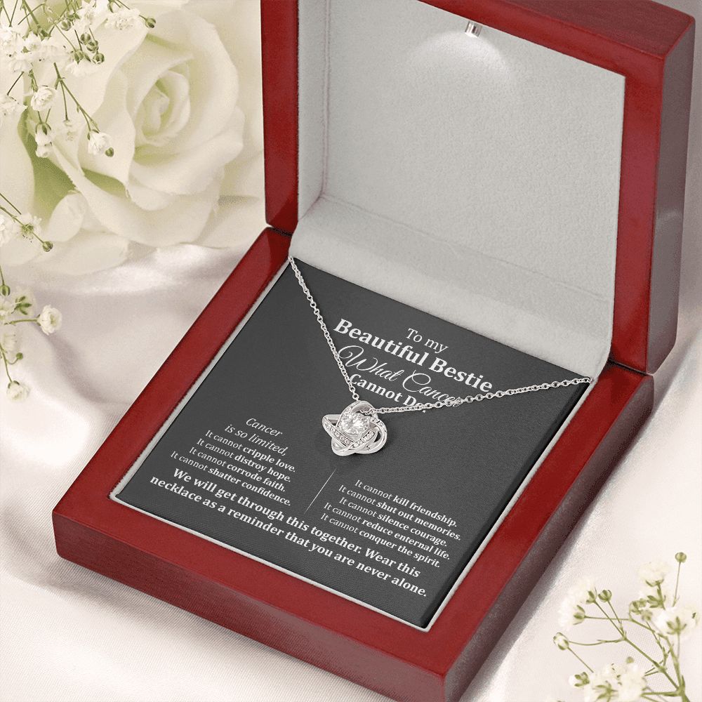 Best Friend Cancer Support Necklace Gift Box