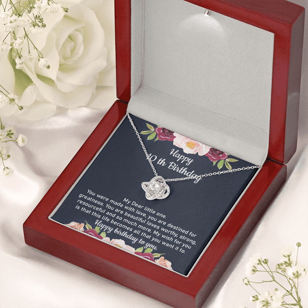 10th Birthday Necklace from Mom to Daughter