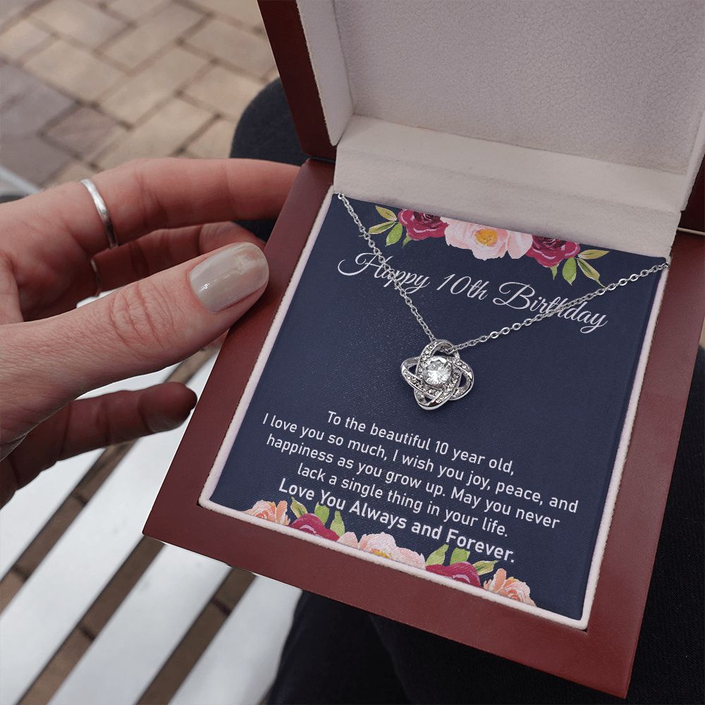 10th Birthday Gift Necklace for Little Girl