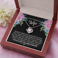 Wife Necklace Gift from Husband with Romantic Message Card