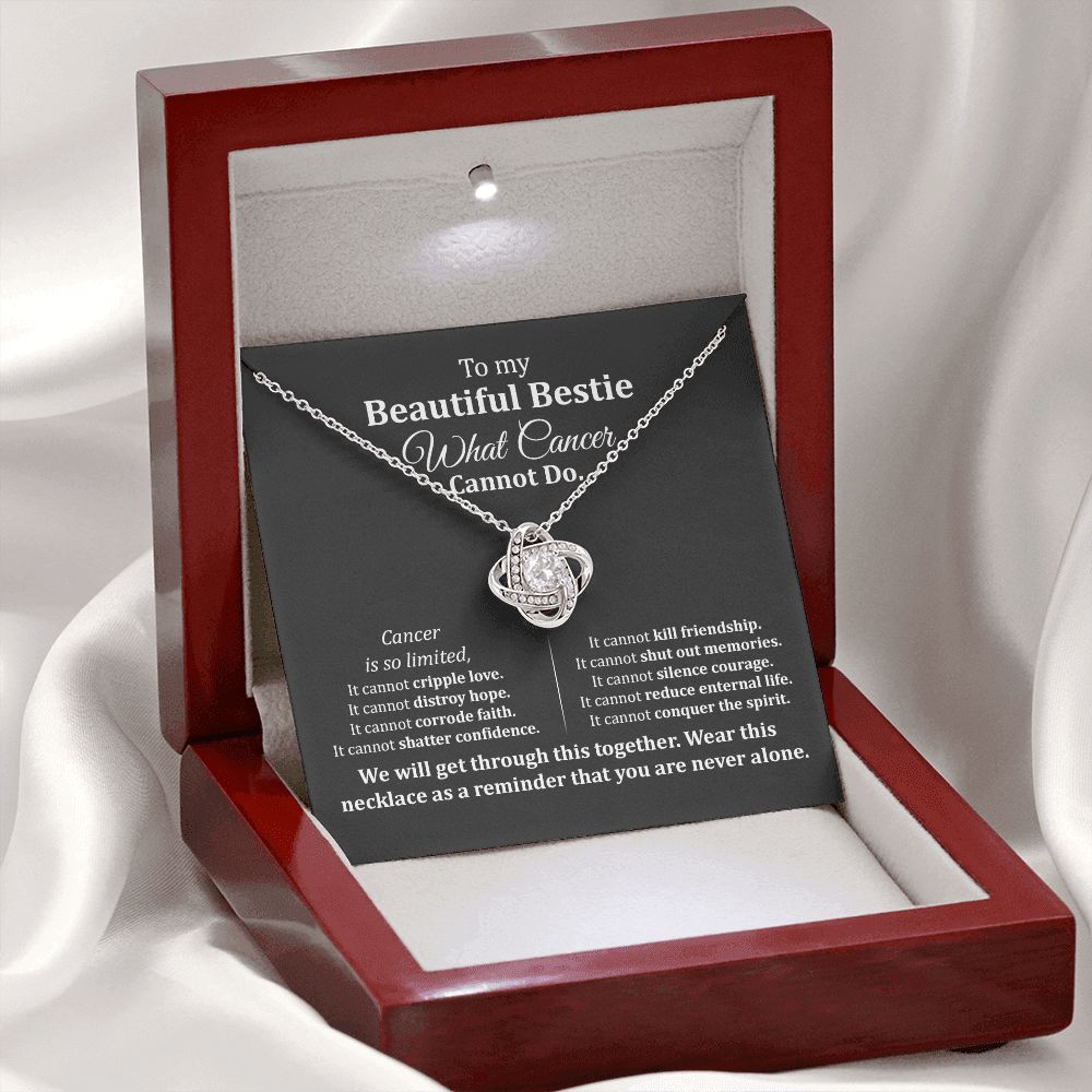 Best Friend Cancer Support Necklace Gift Box