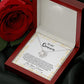 Queen Necklace Gift from Husband with Love Message