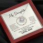 Daughter Necklace Gift from Dad with Support Message