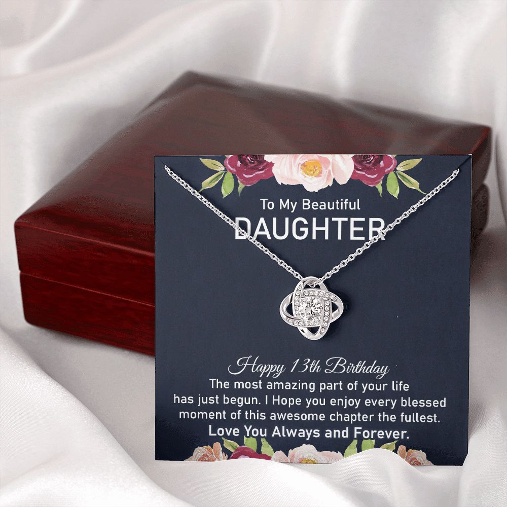 13th Birthday Gift Necklace for Daughter