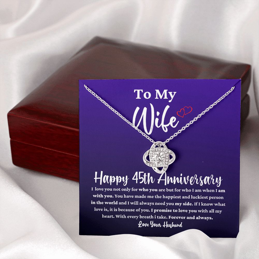 45th Anniversary Necklace Gift for Wife