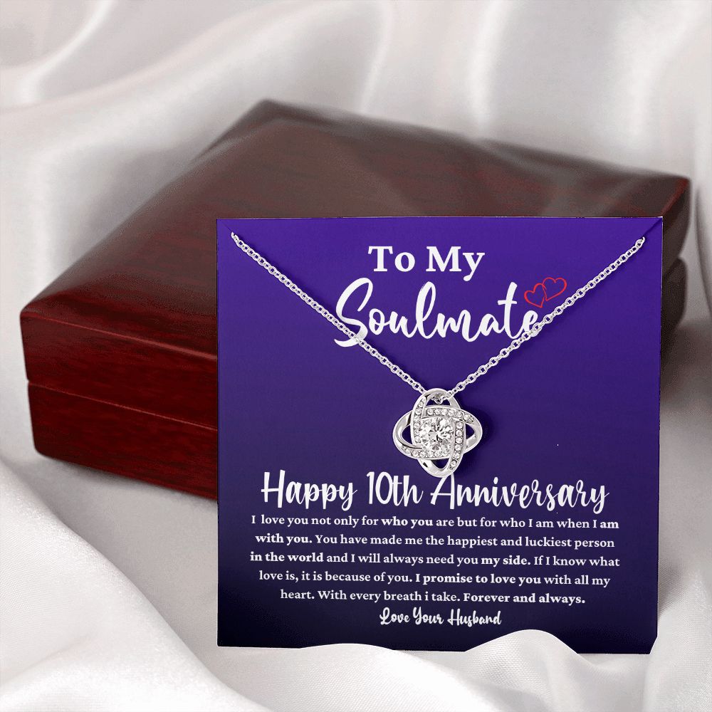 10th Anniversary Necklace for Soulmate