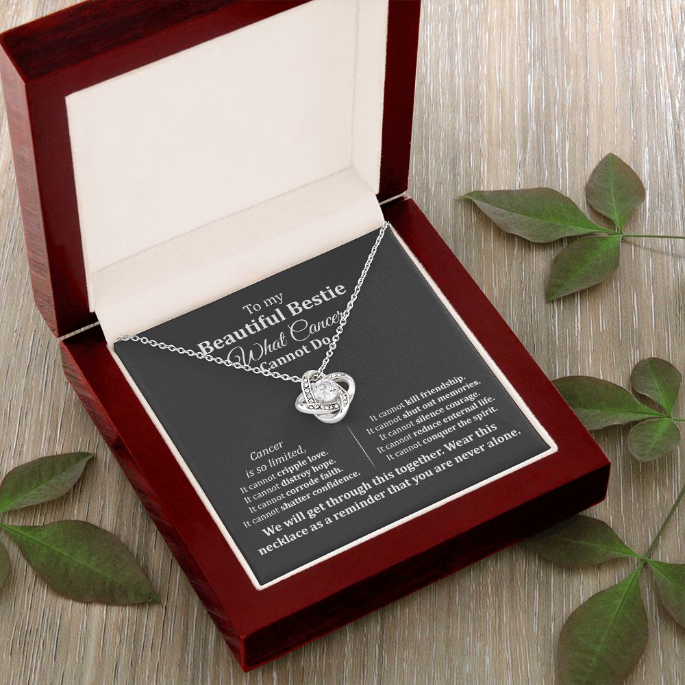 Best Friend Cancer Support Necklace Gift Box