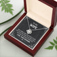 Wife Necklace Gift from Husband with Heartfelt Queen Message Card