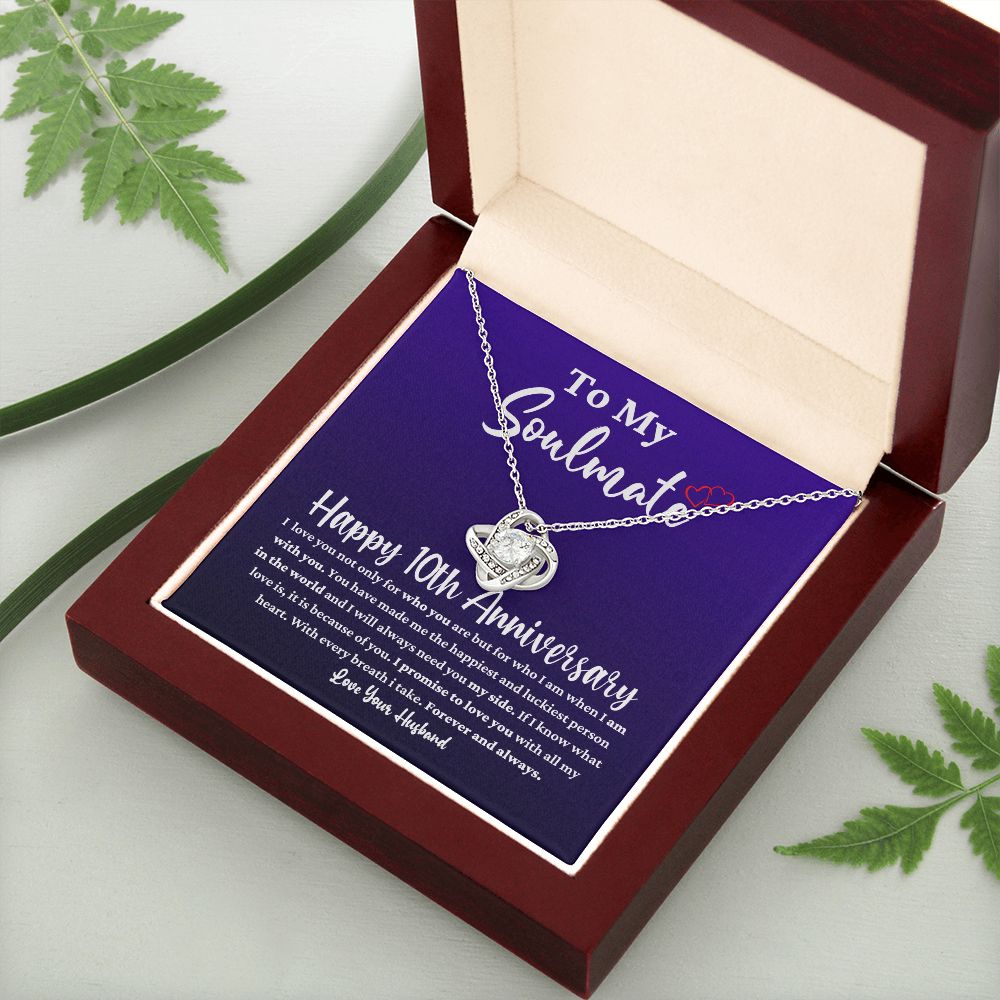 10th Anniversary Necklace for Soulmate