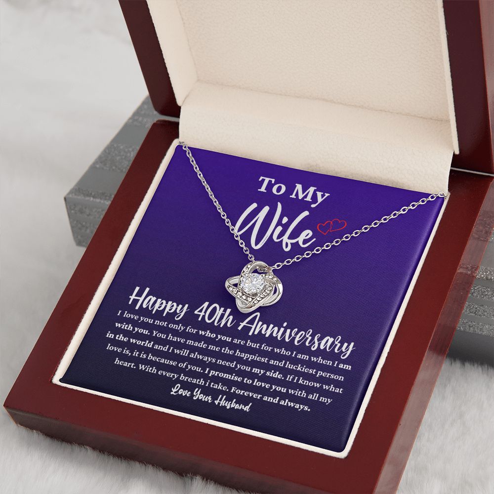 40th Anniversary Gift for Wife Necklace
