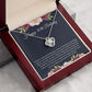 40th Birthday Necklace with Floral Gift Insert