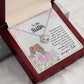 Sister Necklace Gift with Heartfelt Message Card