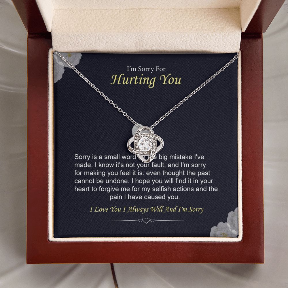 I'm Sorry Necklace Gift for Her Forgiveness With Message Card