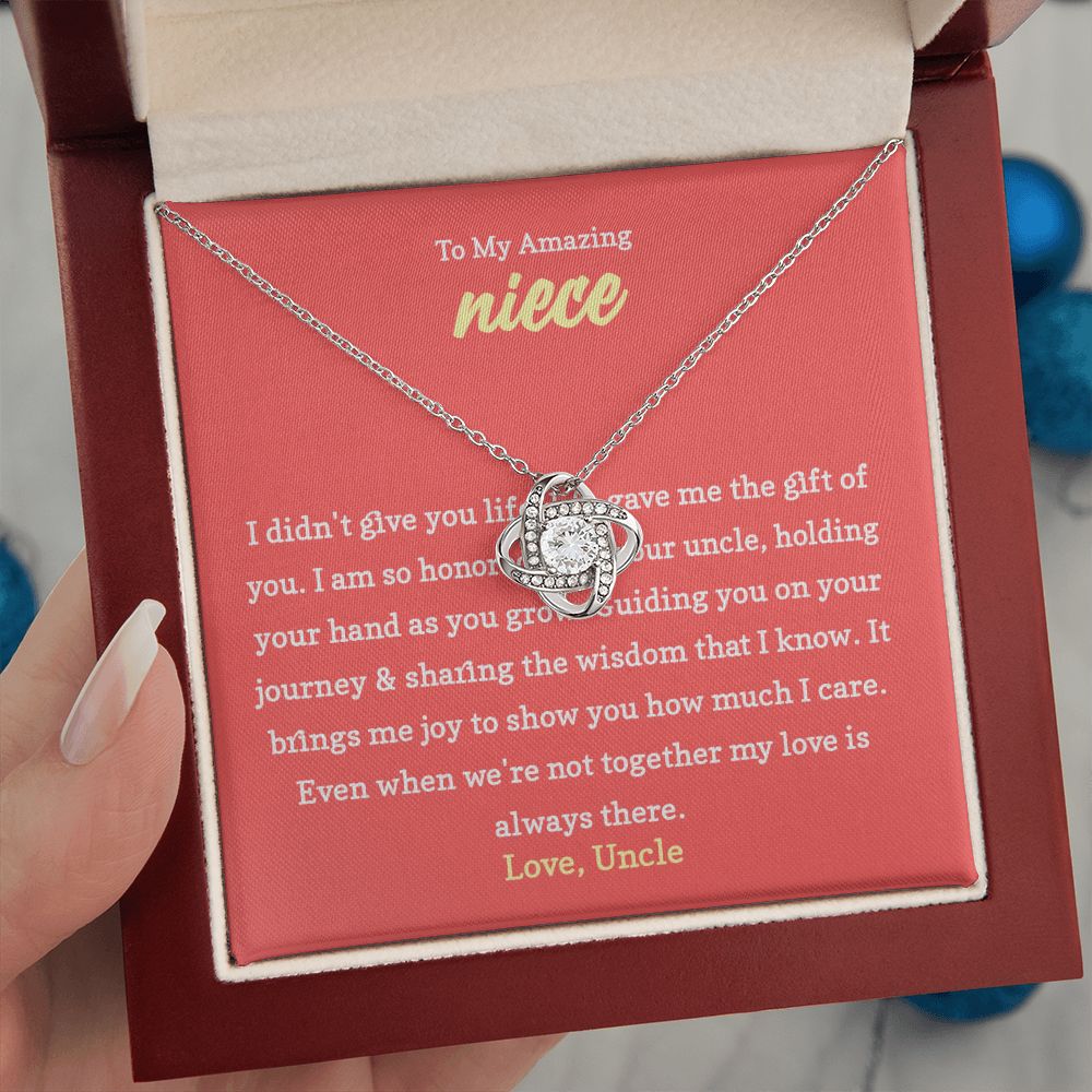 Necklace Gift for Niece from Her Loving Uncle