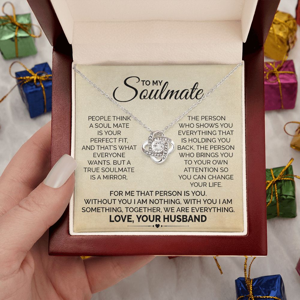 Soulmate Necklace Gift from Husband to Wife