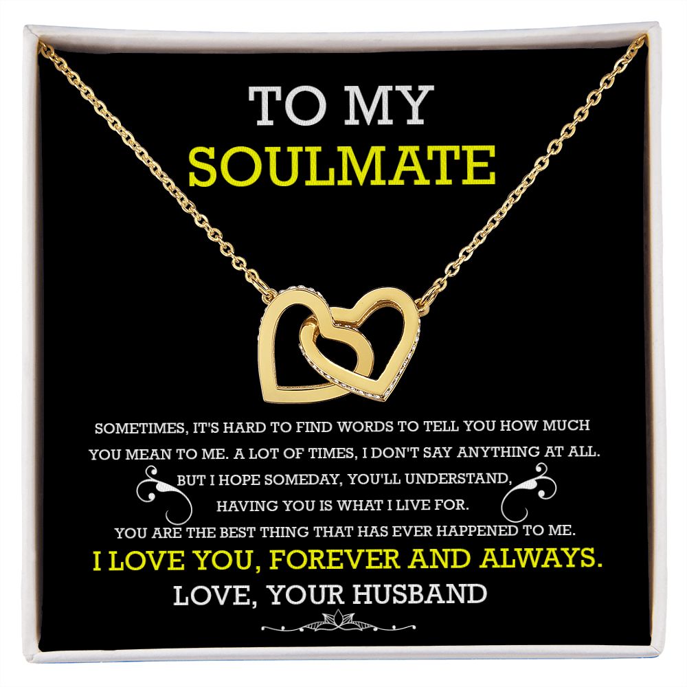 Soulmate Necklace Gift from Husband with Card