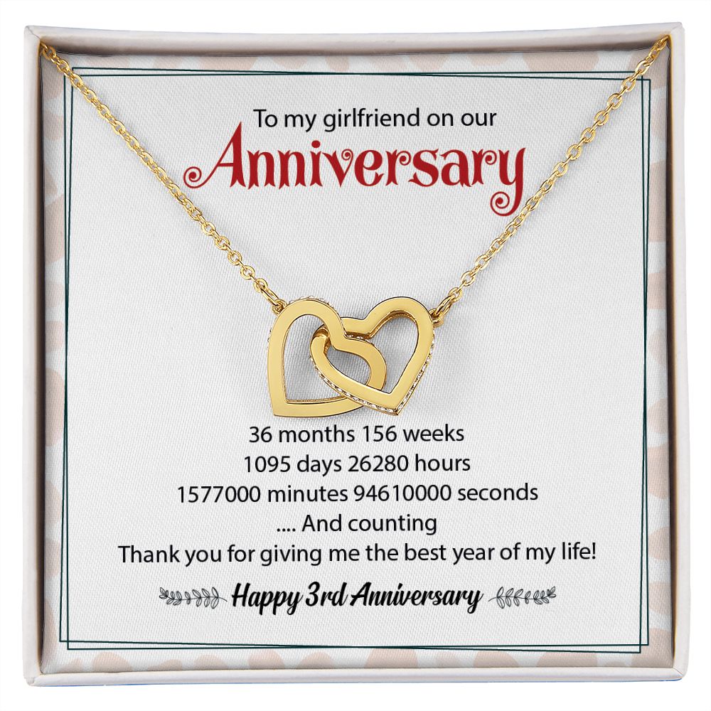 To My Girlfriend On Our Happy 3nd Anniversary Thank You For Giving Me The Best Year Of My Life