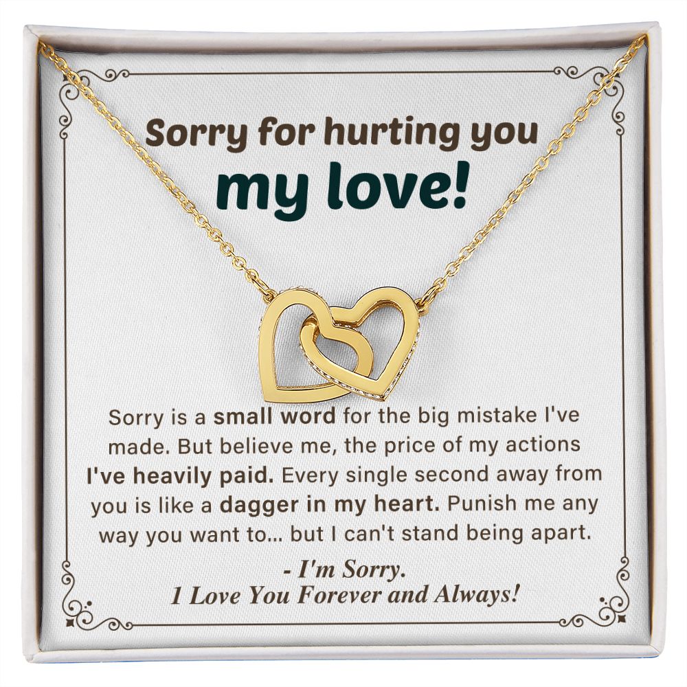 Apology Gift Sorry For Hunting You My Love I Love you Forever