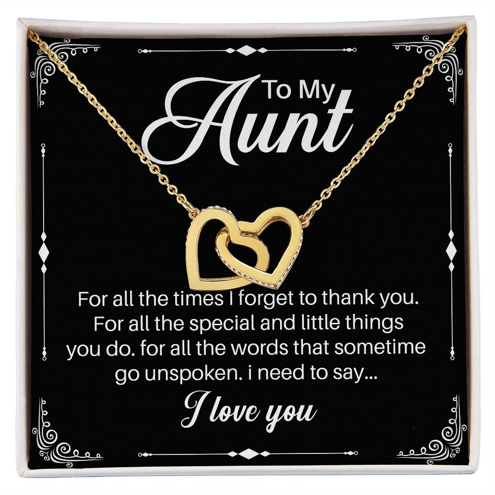 To My Aunt, I Need to Express My Love for You