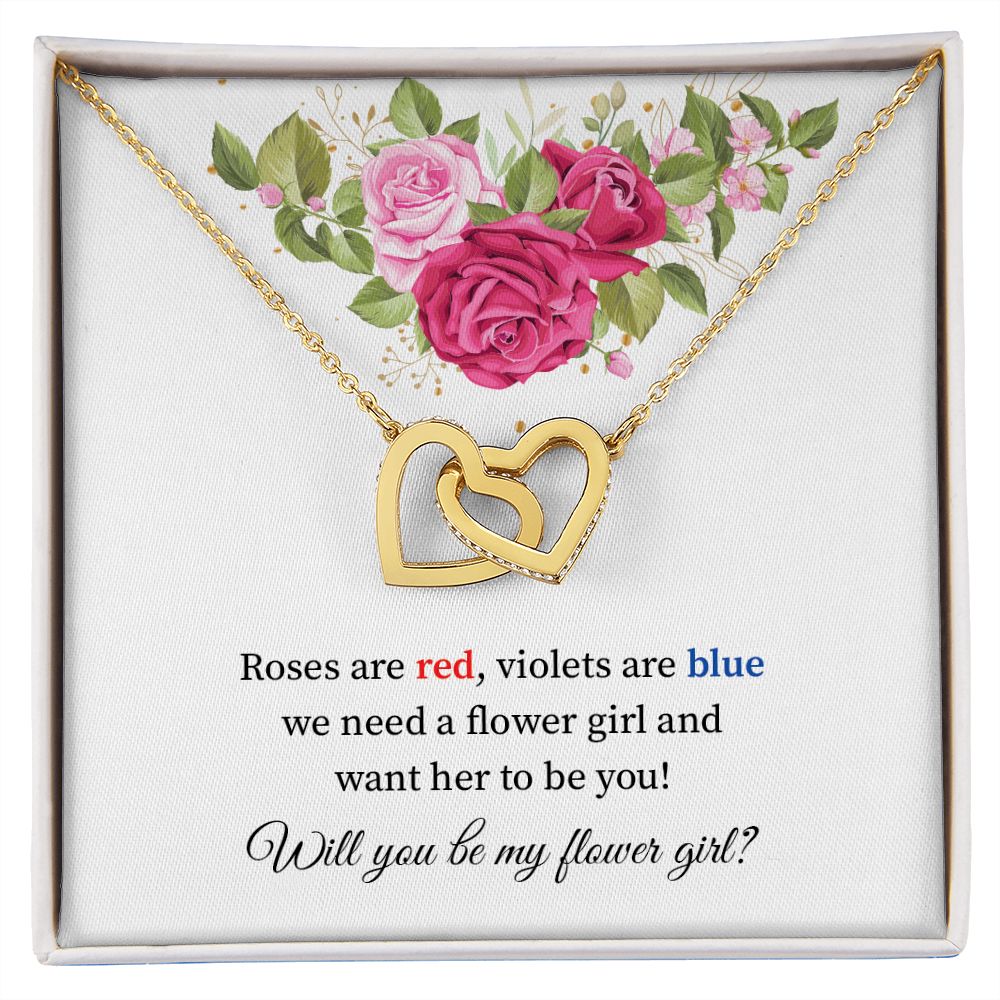 flower girl Rose are red , violates are blue