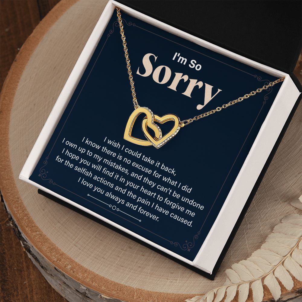 Apologetic Gift  I'm So Sorry I Love You Forever And Always