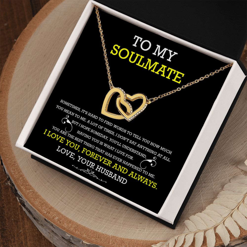 Soulmate Necklace Gift from Husband with Card