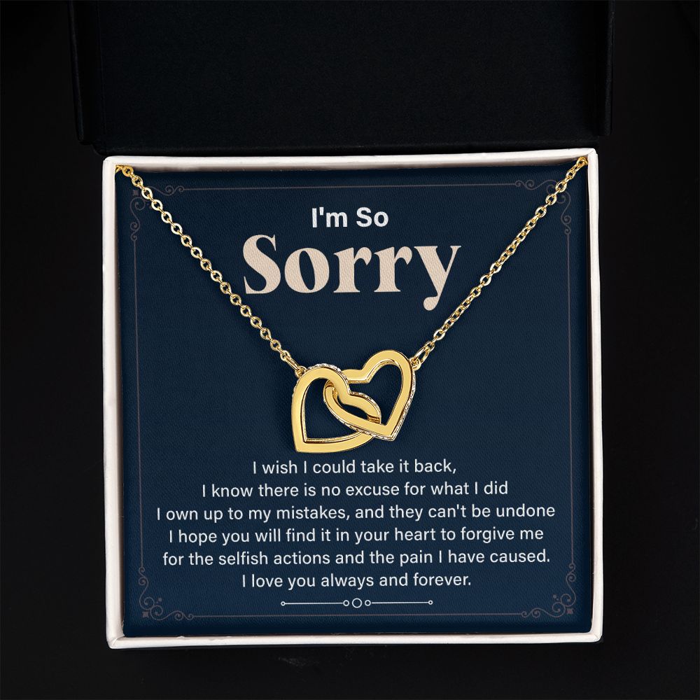 Apologetic Gift  I'm So Sorry I Love You Forever And Always