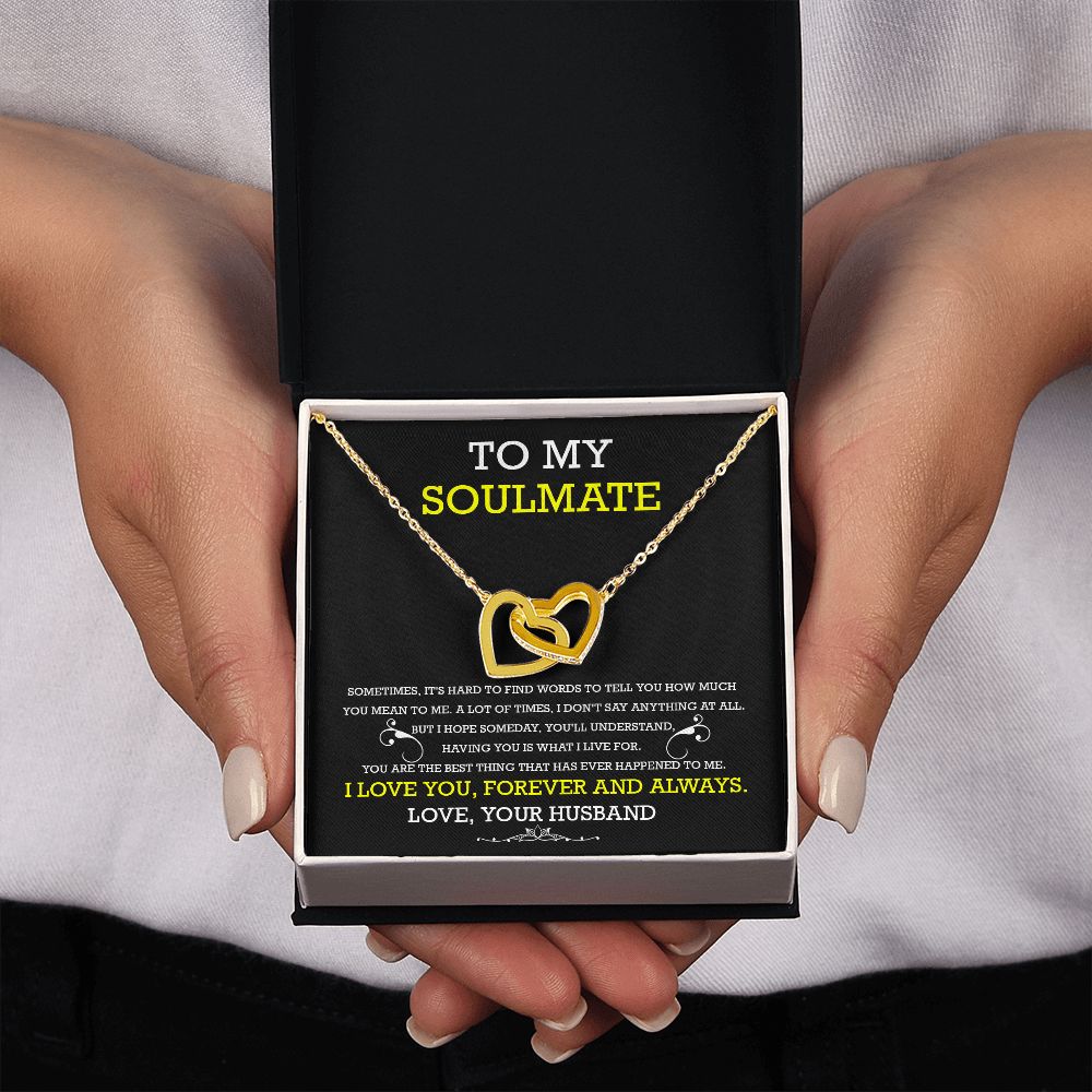 Soulmate Necklace Gift from Husband with Card