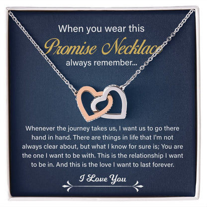 When You Wear This Promise Necklace Always Remember I Love You