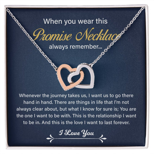 When You Wear This Promise Necklace Always Remember I Love You