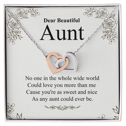 Dear Beautiful Aunt No One In The Whole  Wide World Could Love You More Than Me