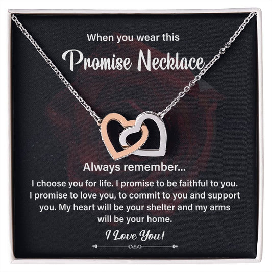 When You Wear This Promise Necklace Always Remember I Love You