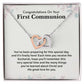 Congratulations on Your First Communion! You've Been Preparing for This Special Day