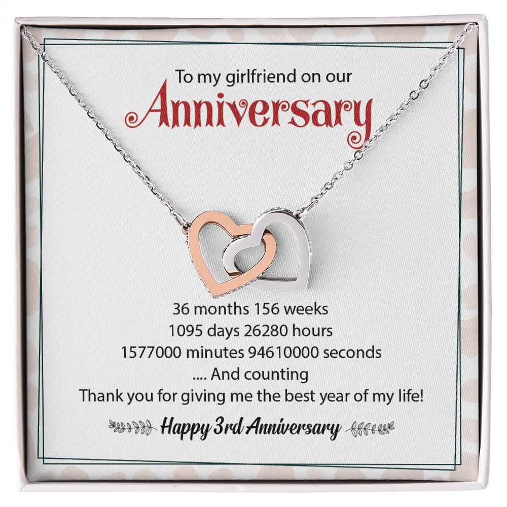 To My Girlfriend On Our Happy 3nd Anniversary Thank You For Giving Me The Best Year Of My Life