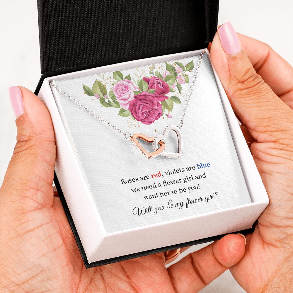 flower girl Rose are red , violates are blue