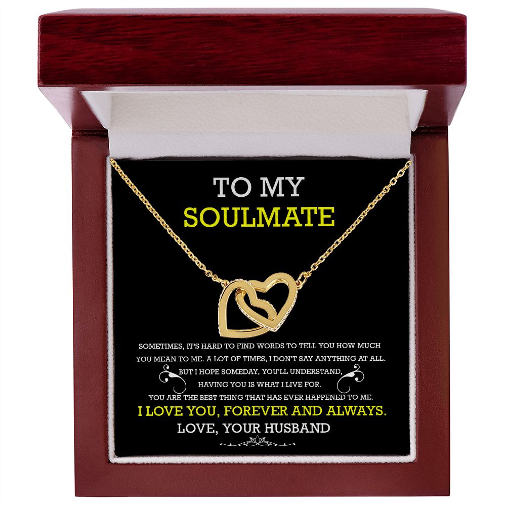 Soulmate Necklace Gift from Husband with Card