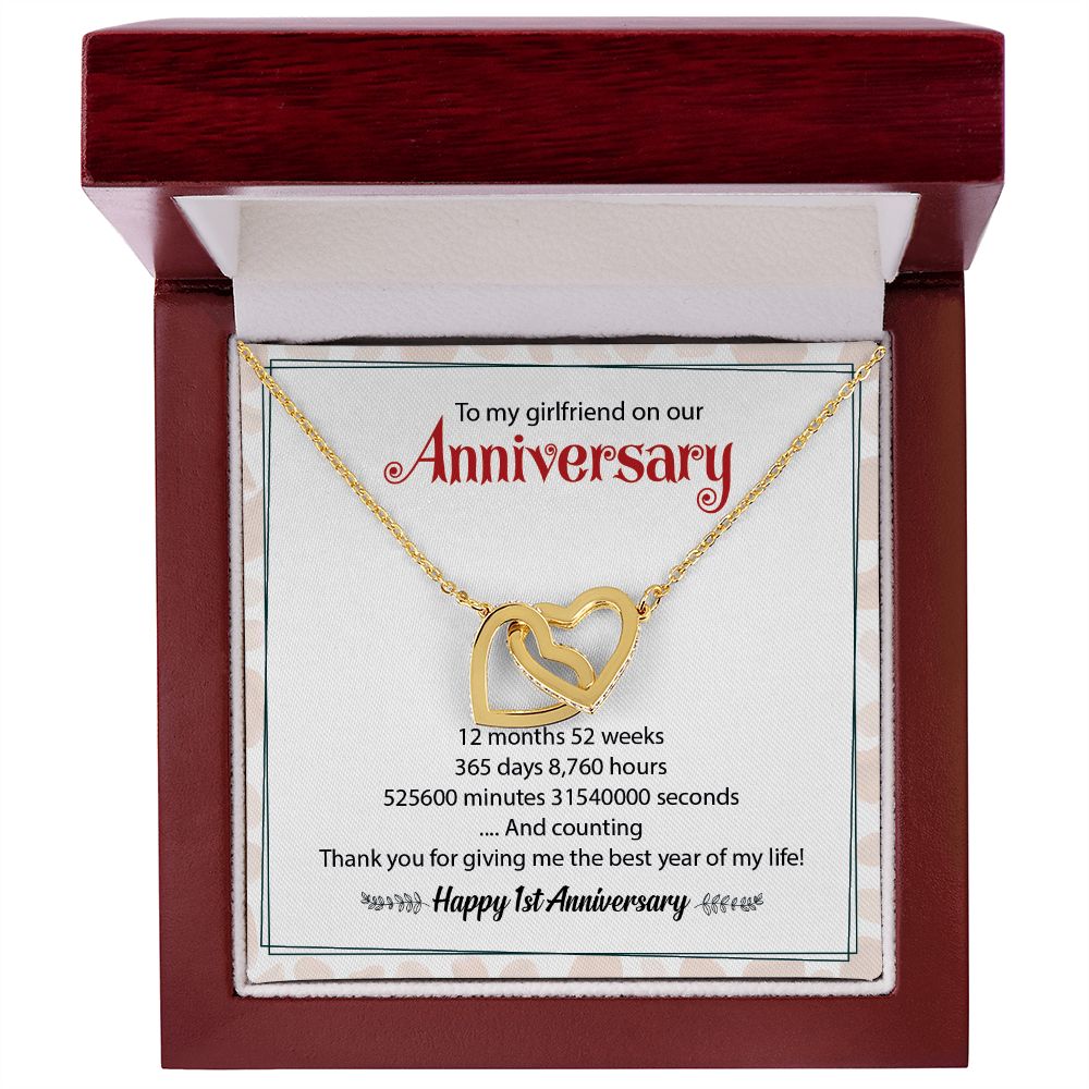 To My Girlfriend On Our Happy 1st Anniversary Thank You For Giving Me The Best Year Of My Life