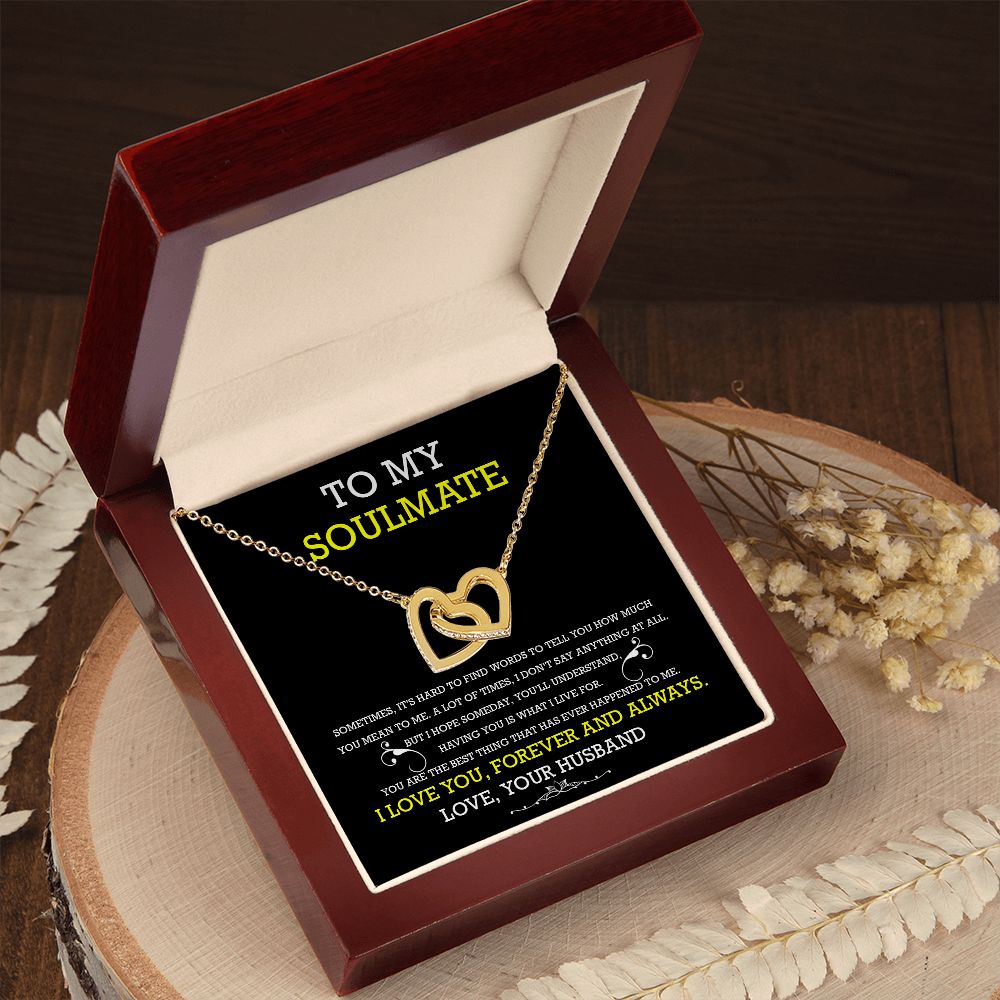 Soulmate Necklace Gift from Husband with Card