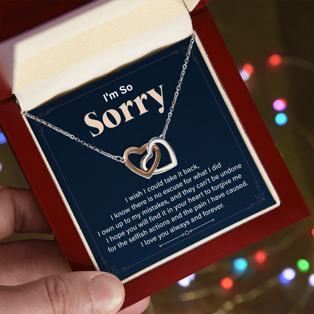 Apologetic Gift  I'm So Sorry I Love You Forever And Always