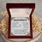 To My Beautiful Soulmate Heart Necklace - Birthday Anniversary Gifts For Her With Meaningful Message Card & Elegant Box