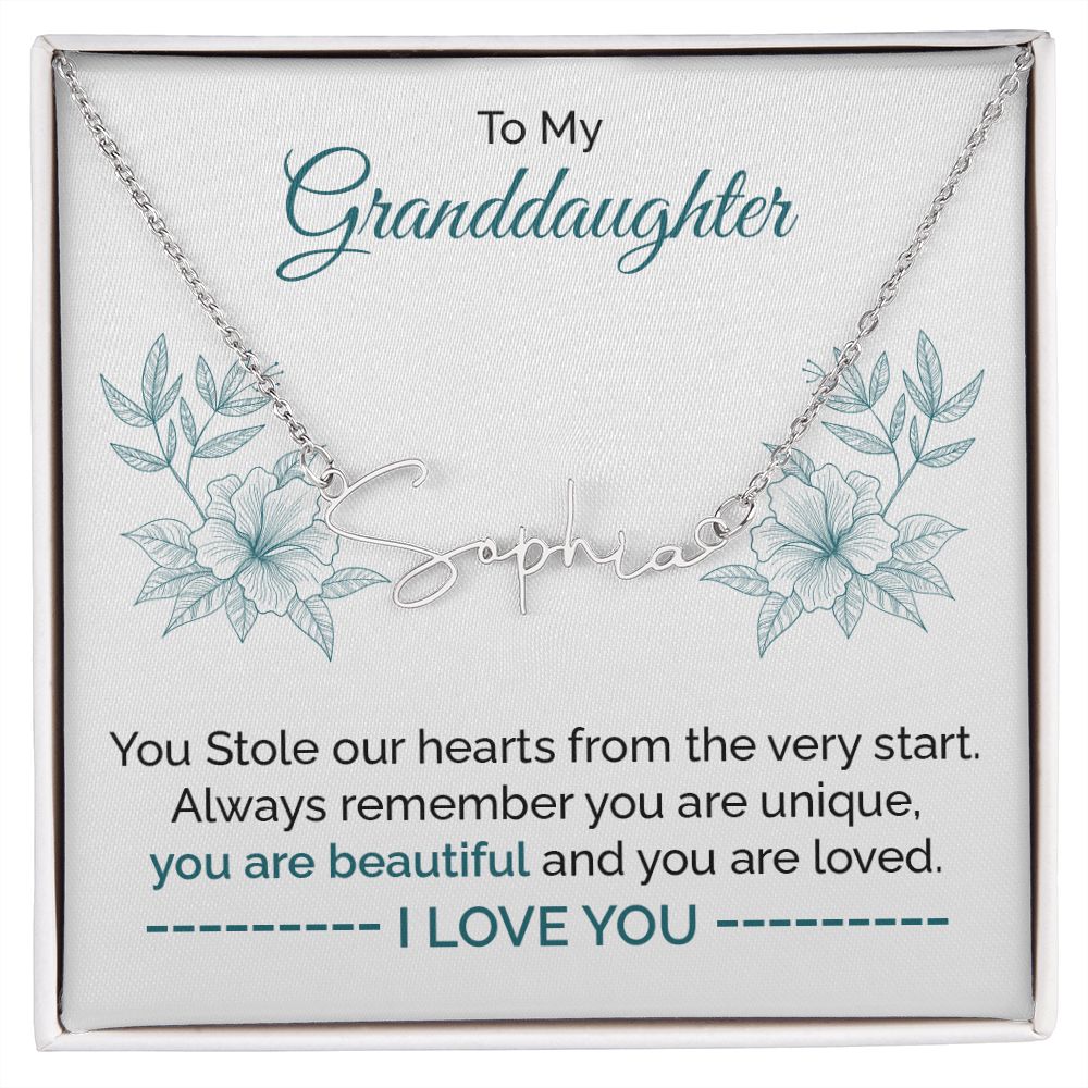 To Granddaughter You Are Beautiful And You Are loved, I Love You