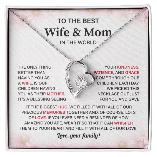 To The Best Wife & Mom In The World Fill It With All Of Our Love