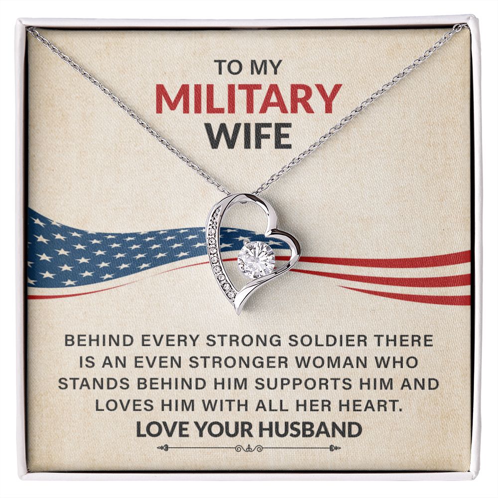 To My Military Wife Loves Him With All Her Heart Love Your Husband