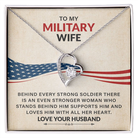 To My Military Wife Loves Him With All Her Heart Love Your Husband