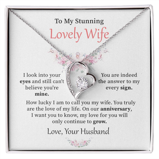 To my stunning lovely wife